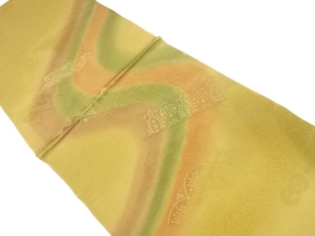JAPANESE KIMONO / GOODS UNUSED TANGO CHIRIMEN OBIAGE
